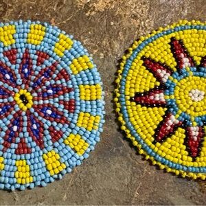3” handmade rosettes vintage